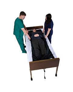 Reusable Flat Slide Sheet with Handles for Patient Transfers, Turning and Repositioning (78"L x 28"W)