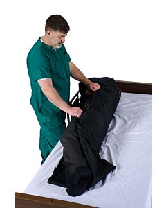 Tubular Reusable Slide Sheet with Handles for Patient Transfers, Turning and Repositioning (48"L x 39"W)