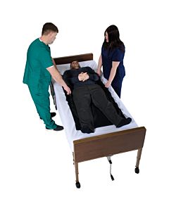 Tubular Reusable Slide Sheet with Handles for Patient Transfers, Turning and Repositioning (57"L x 28"W)