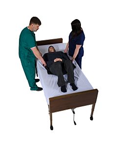Tubular Reusable Slide Sheet with Handles for Patient Transfers, Turning and Repositioning (28"L x 28"W)